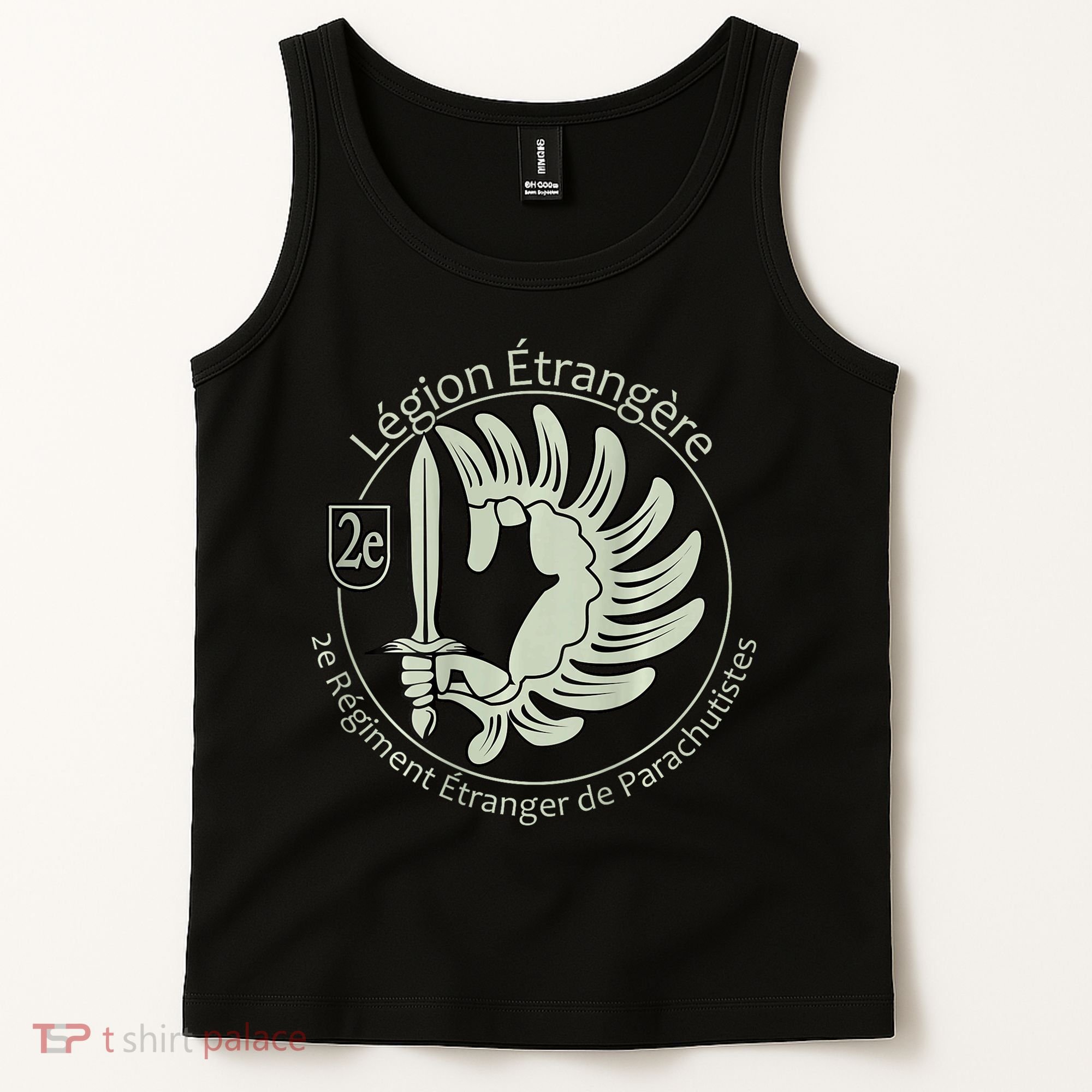 French L.E.G.I.O.N Etrangere Parachute Foreign Airborne Tank Top