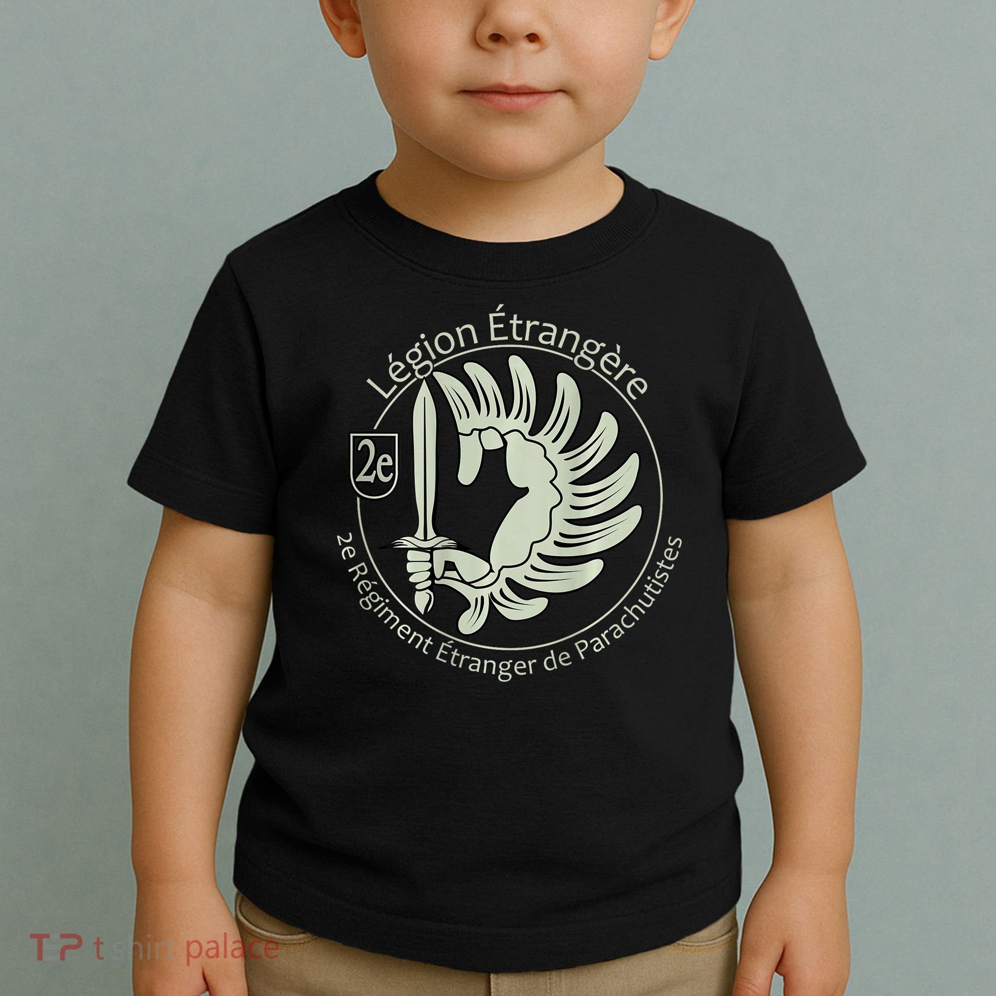 French L.E.G.I.O.N Etrangere Parachute Foreign Airborne Toddler T-Shirt