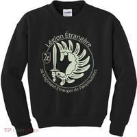 French L.E.G.I.O.N Etrangere Parachute Foreign Airborne Kids Sweatshirt thumb 0
