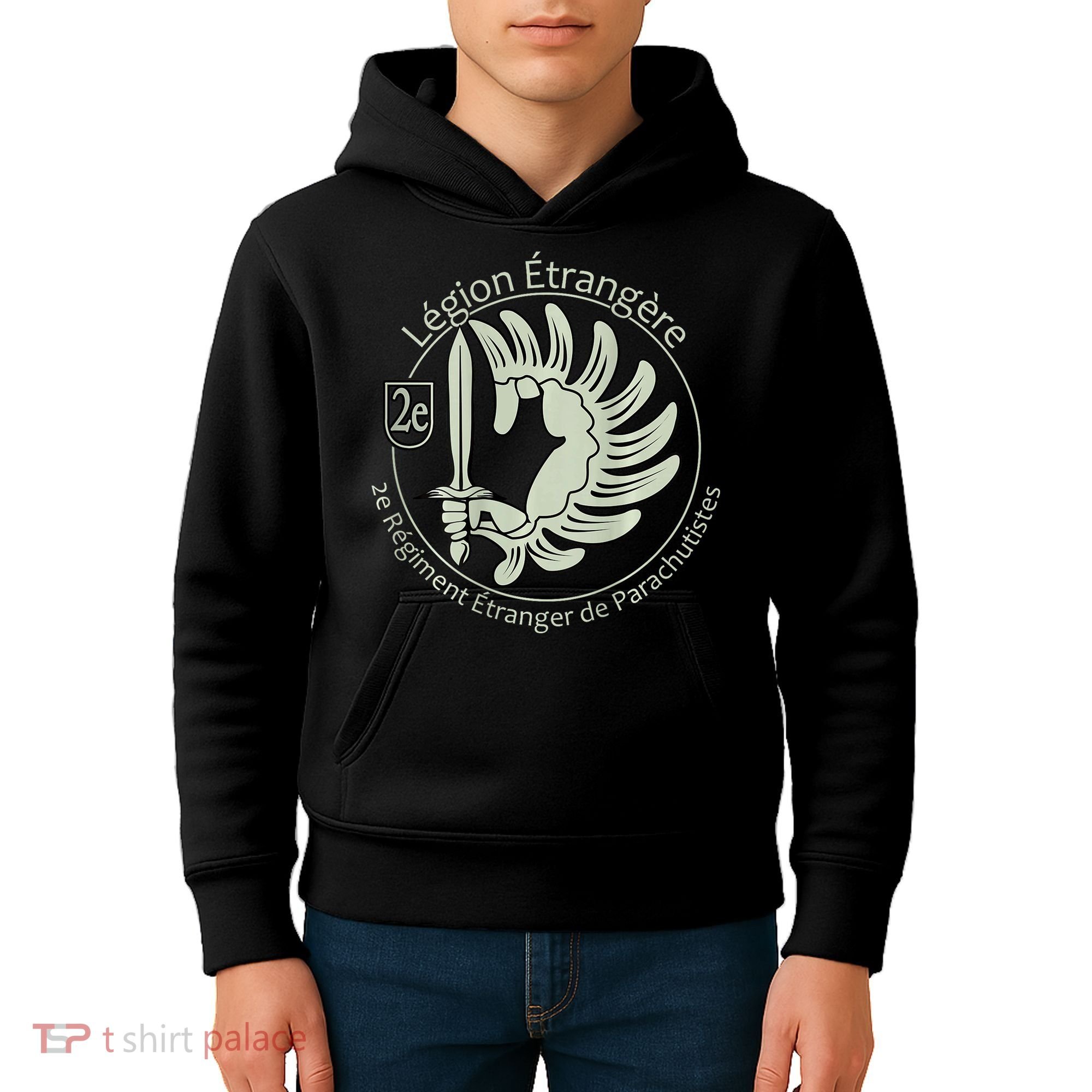 French L.E.G.I.O.N Etrangere Parachute Foreign Airborne Kids Hoodie