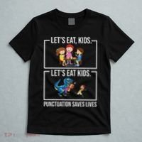 Funny Let's Eat Kids Punctuation Saves Lives Grammar T-Shirt thumb 5