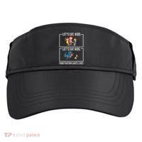 Funny Let's Eat Kids Punctuation Saves Lives Grammar Adult Drive Performance Visor thumb 0