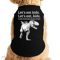 Funny Lets Eat Punctuation Saves Lives Grammar Doggie Tank thumb 0