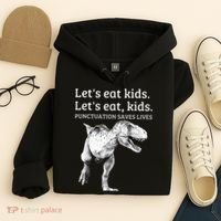 Funny Lets Eat Punctuation Saves Lives Grammar Hoodie thumb 4