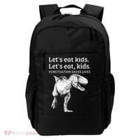 Funny Lets Eat Punctuation Saves Lives Grammar Backpack thumb 0