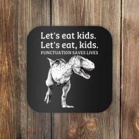 Funny Lets Eat Punctuation Saves Lives Grammar Coaster thumb 0