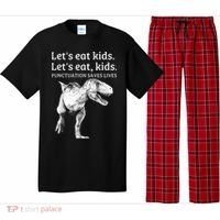 Funny Lets Eat Punctuation Saves Lives Grammar Pajama Set thumb 0