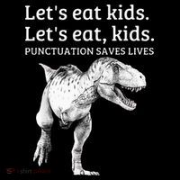 Funny Lets Eat Punctuation Saves Lives Grammar Women's Hoodie thumb 2