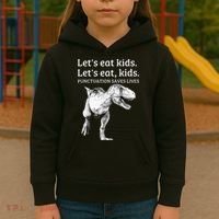 Funny Lets Eat Punctuation Saves Lives Grammar Kids Hoodie thumb 3