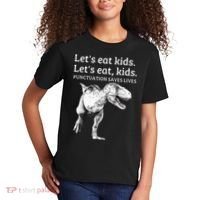 Funny Lets Eat Punctuation Saves Lives Grammar Kids T-Shirt thumb 2