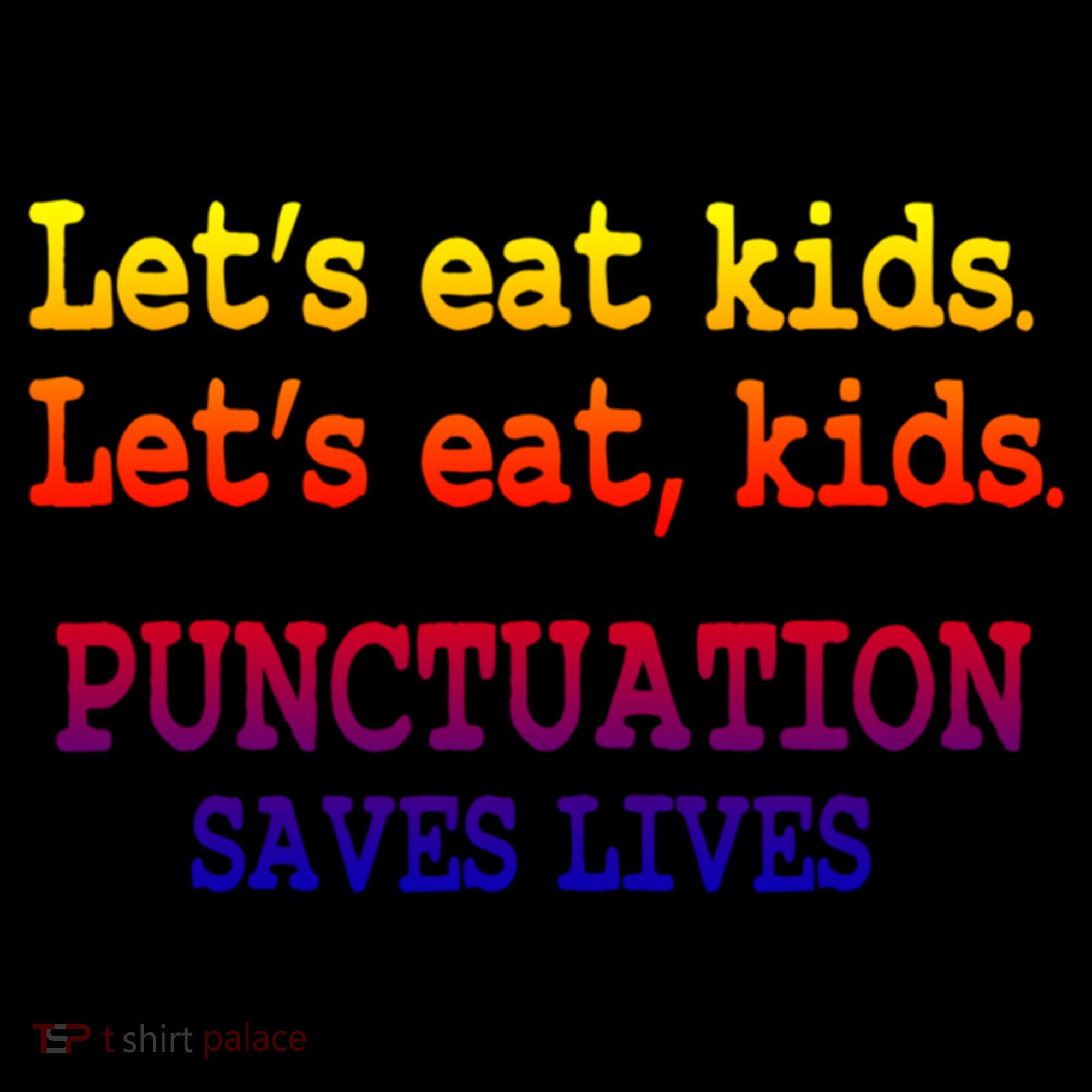 Funny Let's Eat Kids Punctuation Saves Lives Teacher Gift Coffee Mug