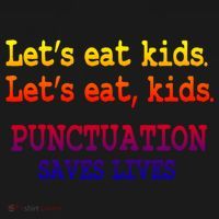 Funny Let's Eat Kids Punctuation Saves Lives Teacher Gift Women's Hoodie thumb 2