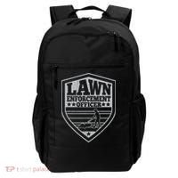 Funny Lawn Enforcement Officer Dad Lawn Mowing Backpack thumb 0