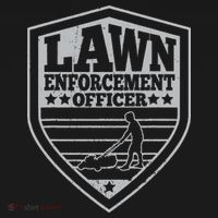 Funny Lawn Enforcement Officer Dad Lawn Mowing Bucket Hat thumb 4