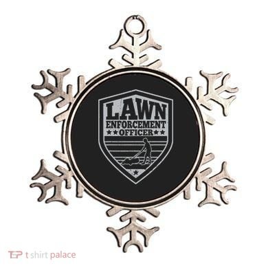 Funny Lawn Enforcement Officer Dad Lawn Mowing Ornament