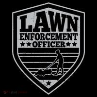 Funny Lawn Enforcement Officer Dad Lawn Mowing Ornament thumb 1