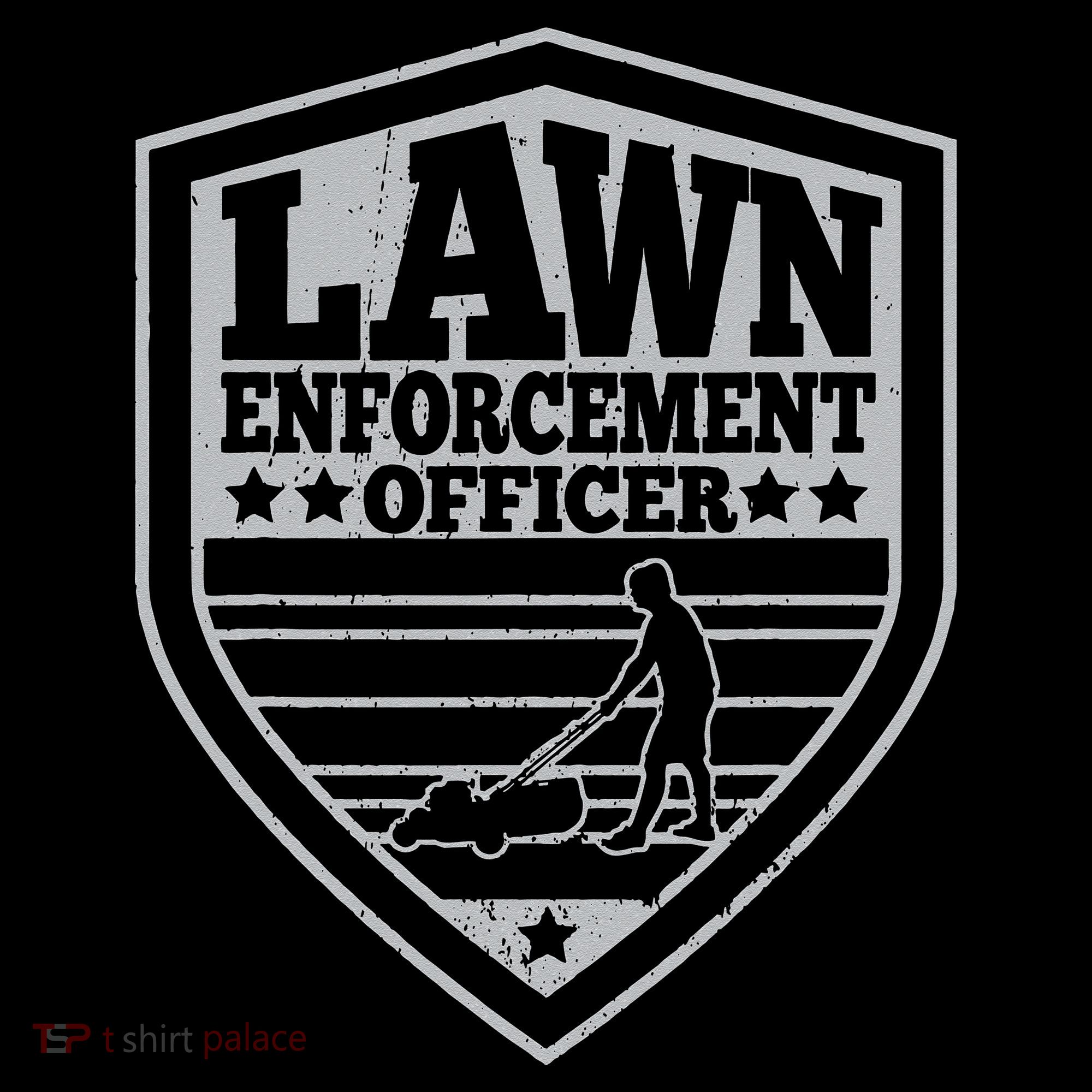 Funny Lawn Enforcement Officer Dad Lawn Mowing Kids Sweatshirt