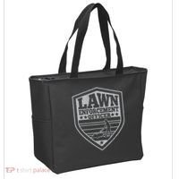 Funny Lawn Enforcement Officer Dad Lawn Mowing Tote Bag thumb 2