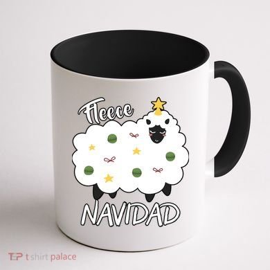 Fleece Navidad Coffee Mug back