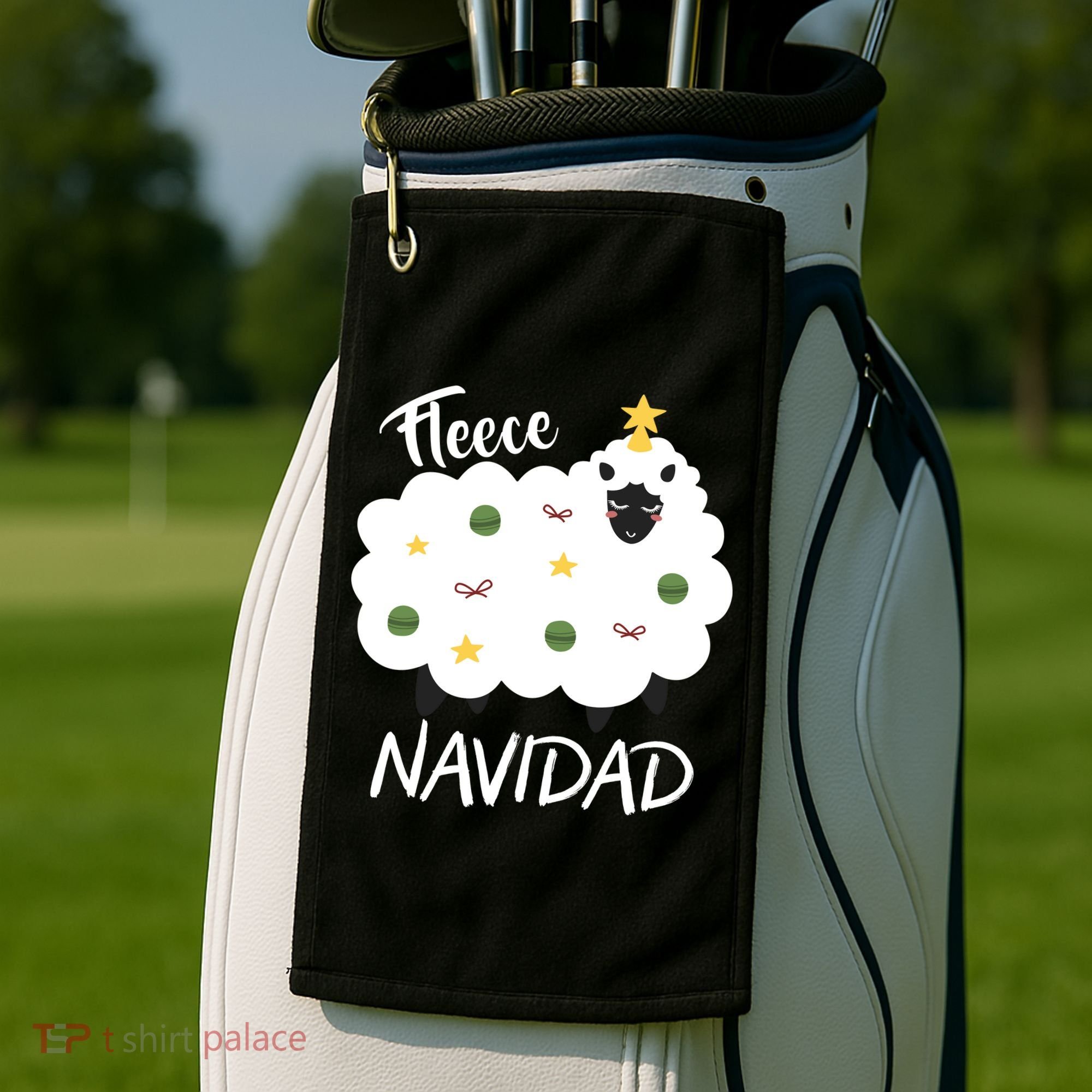 Fleece Navidad Golf Towel