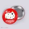 Fleece Navidad Button