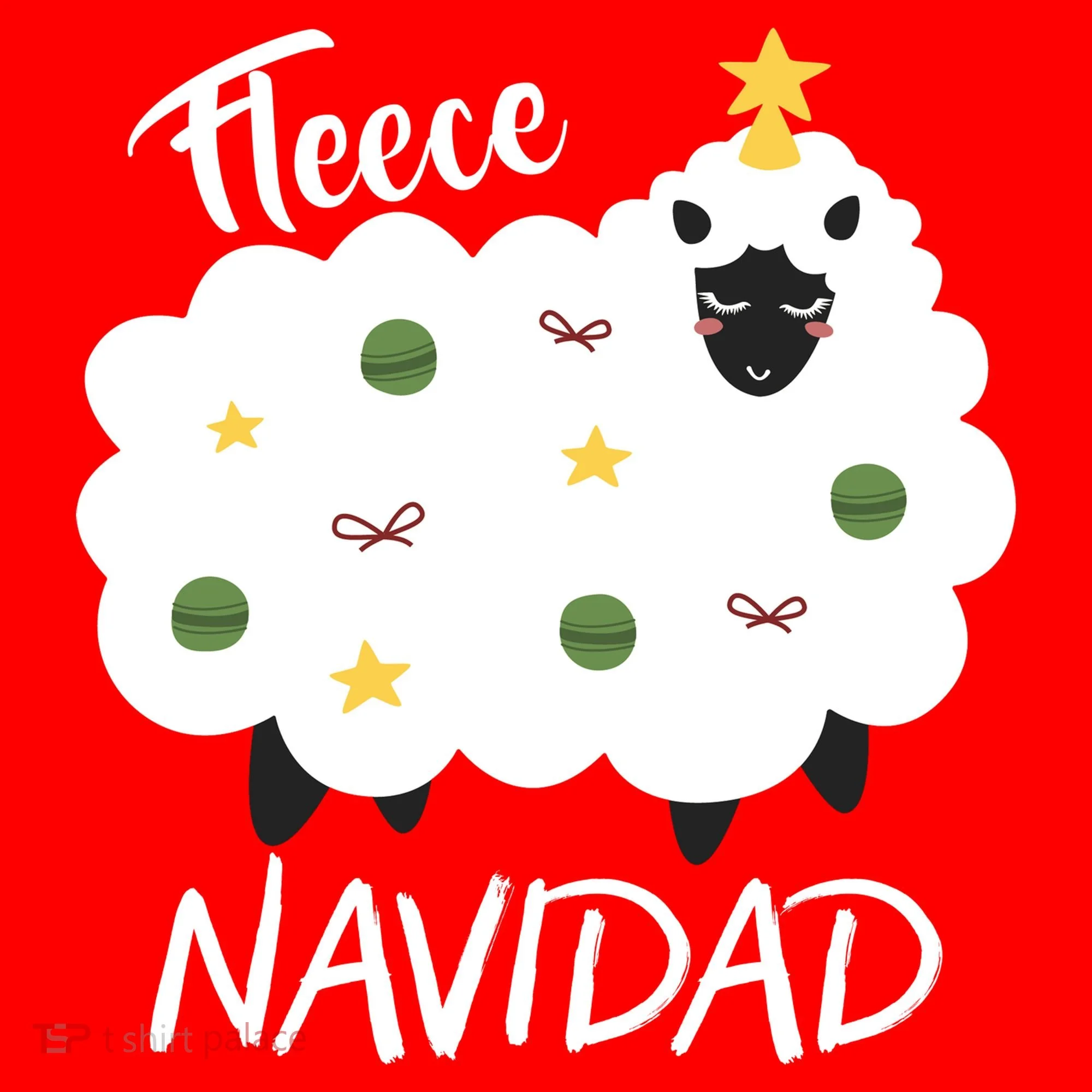 Fleece Navidad Button