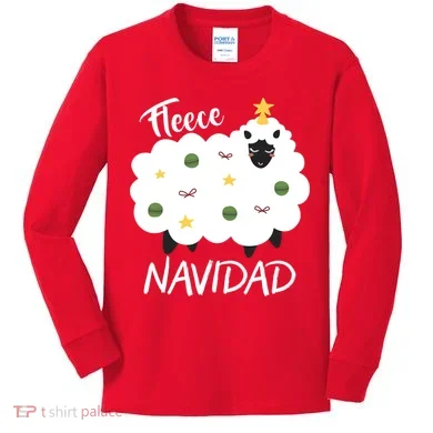 Fleece Navidad Kids Long Sleeve Shirt