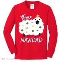 Fleece Navidad Kids Long Sleeve Shirt thumb 0