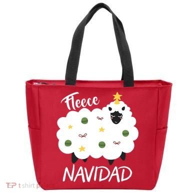 Fleece Navidad Tote Bag