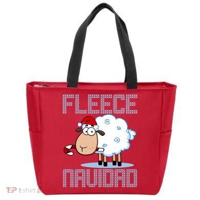 Fleece Navidad Sheep Lamb Ugly Christmas Sweater Design Tote Bag