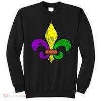 Fleur De Lis Retro Mardi Gras New Orleans Logo Sweatshirt thumb 0