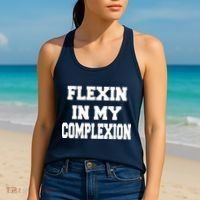 Flexin In My Complexion Women's Tank Top thumb 2
