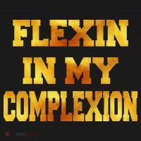 Flexin In My Complexion Gold Print Hoodie thumb 2