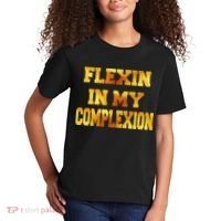 Flexin In My Complexion Gold Print Kids T-Shirt thumb 2