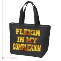Flexin In My Complexion Gold Print Tote Bag thumb 3