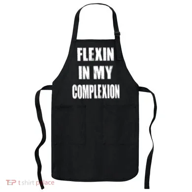 Flexin My Complexion Distressed Logo Apron