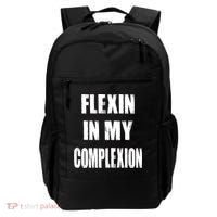 Flexin My Complexion Distressed Logo Backpack thumb 0