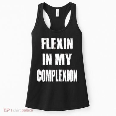 Flexin My Complexion Distressed Logo Women's Tank Top