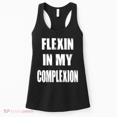 Flexin My Complexion Distressed Logo Women's Tank Top