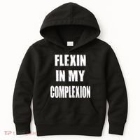 Flexin My Complexion Distressed Logo Kids Hoodie thumb 0