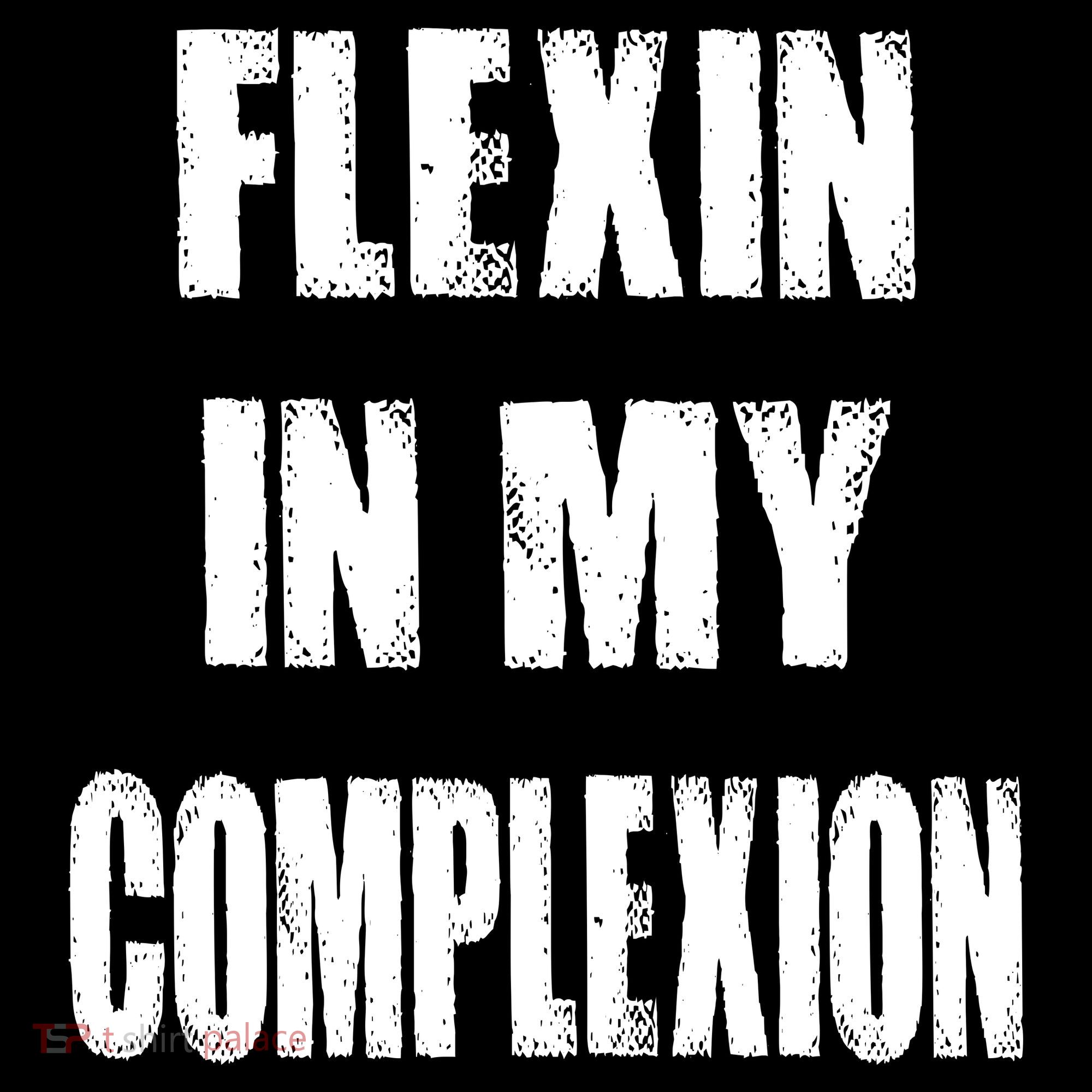 Flexin My Complexion Distressed Logo Kids Hoodie