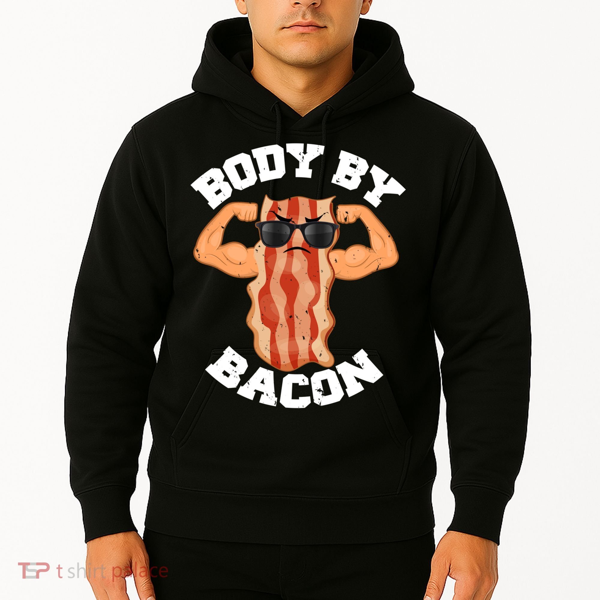Flexing Body by Bacon Hoodie