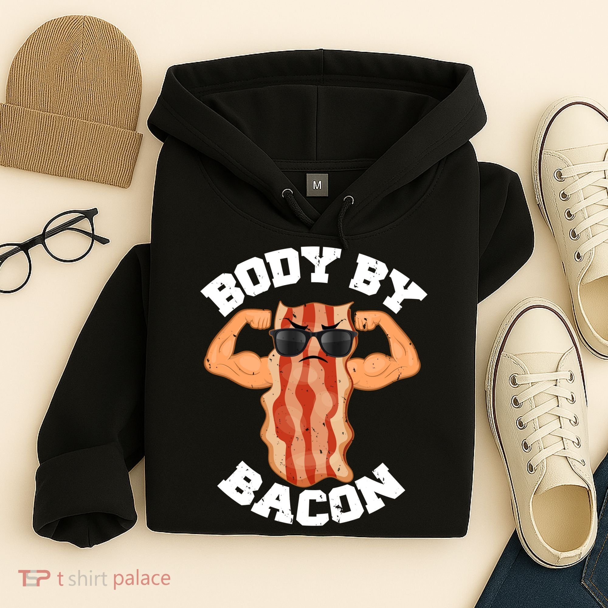 Flexing Body by Bacon Hoodie