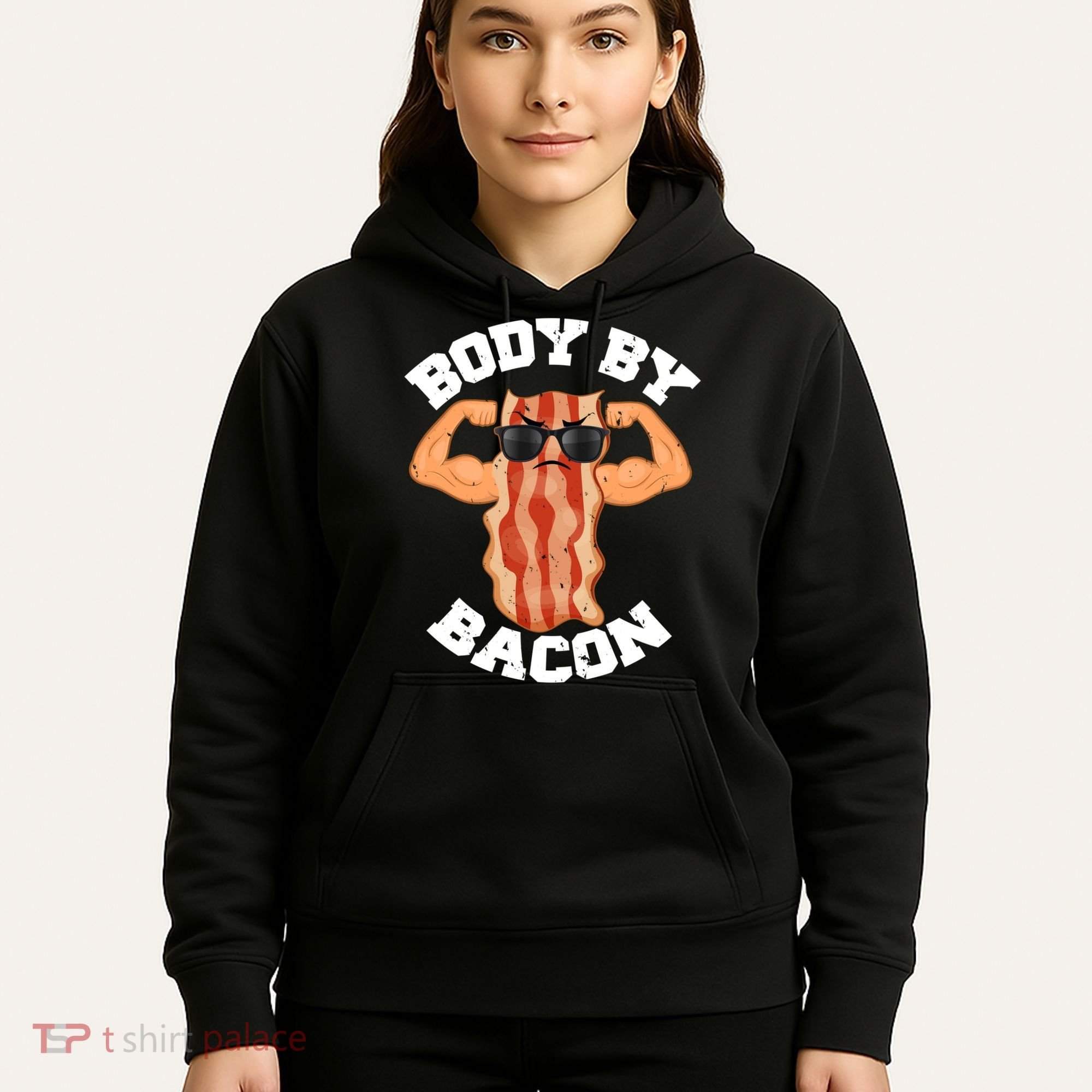 Flexing Body by Bacon Hoodie