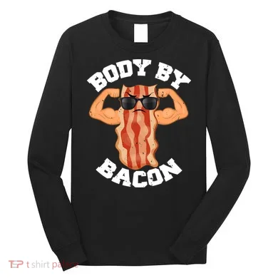 Flexing Body by Bacon Long Sleeve Shirt