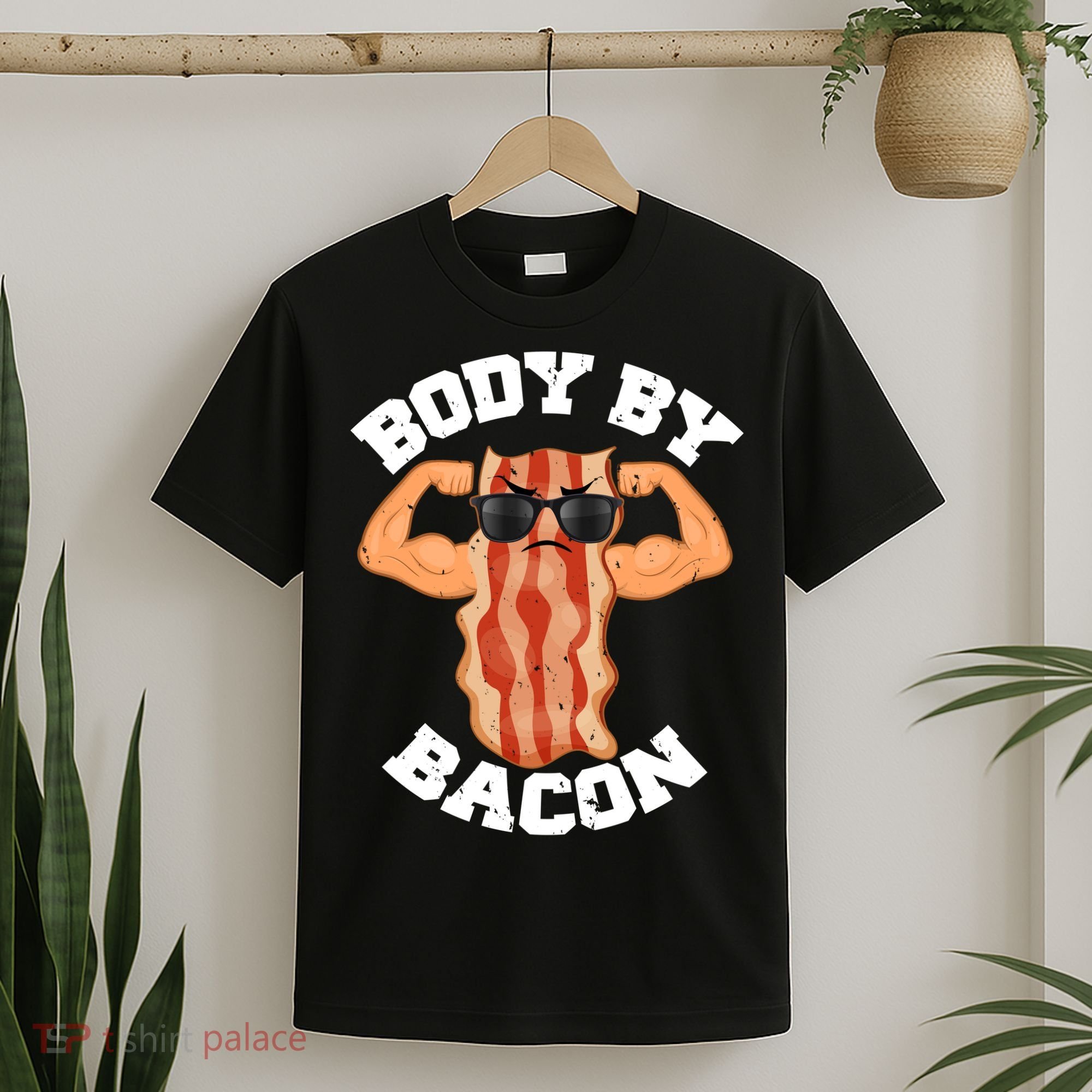 Flexing Body by Bacon T-Shirt