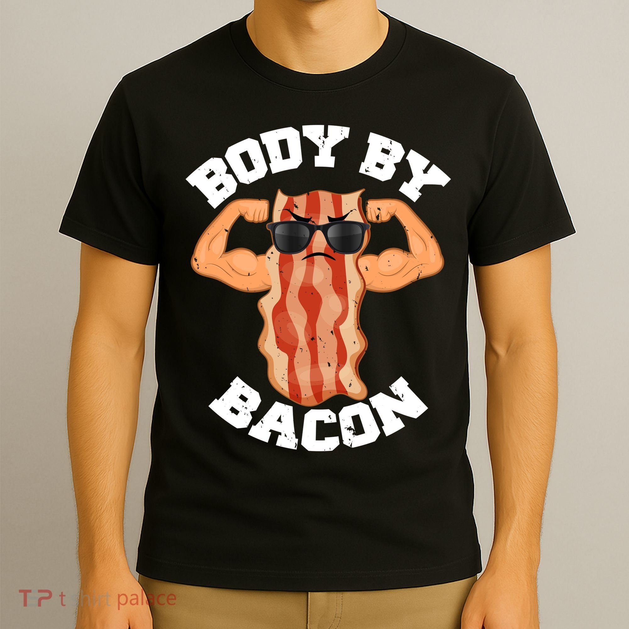 Flexing Body by Bacon T-Shirt