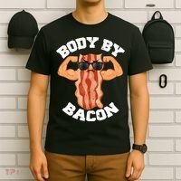 Flexing Body by Bacon T-Shirt thumb 6