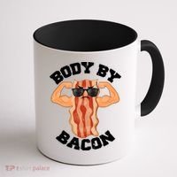 Flexing Body by Bacon Coffee Mug thumb 1