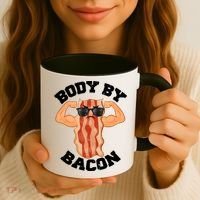 Flexing Body by Bacon Coffee Mug thumb 3